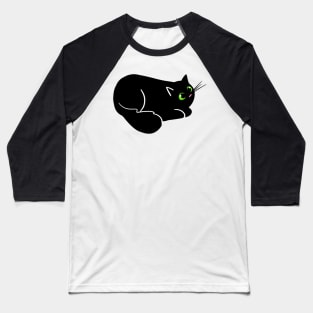 Baby Black Cat Loaf Baseball T-Shirt